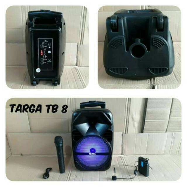 SPEAKER AKTIF 8 INCH PORTABLE TARGA TB 8 PROFESIONAL PRO SOUND