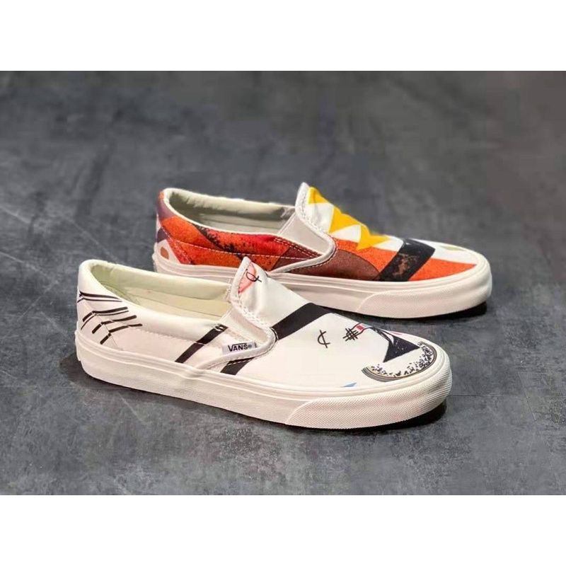 SEPATU VANS SLIP ON X MOMA HIGHT QUALITY / VANS MOMA TERLARIS /VANS SLIP ON PREMIUM