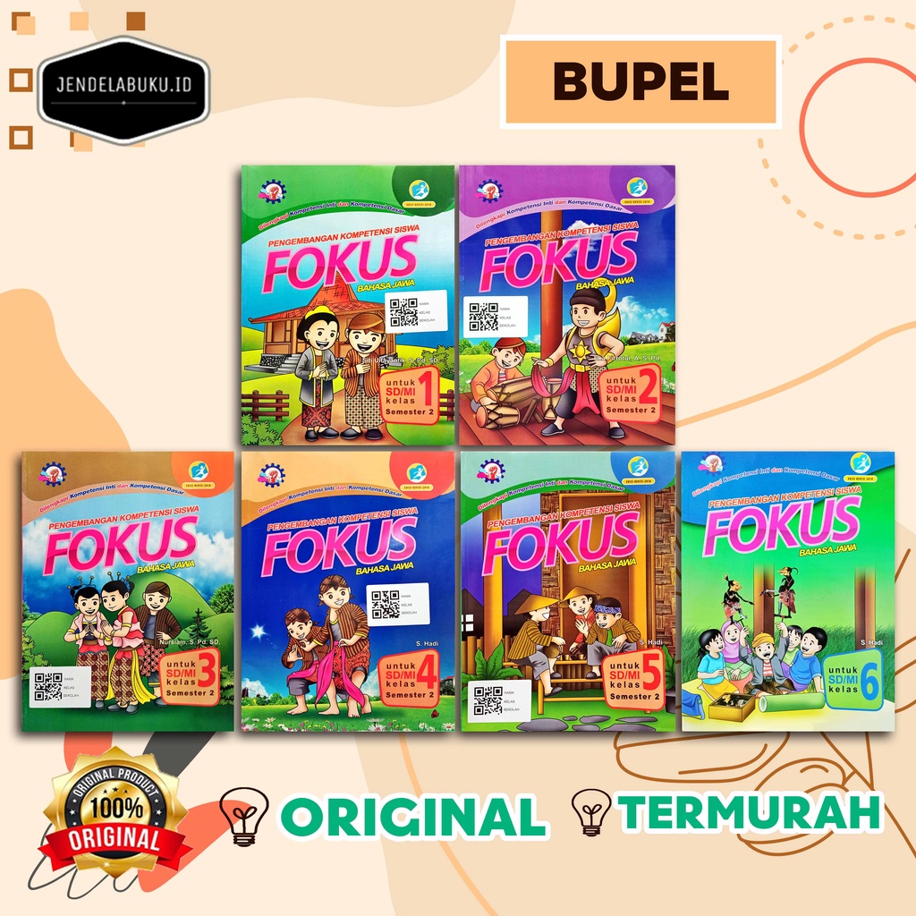 FOKUS BAHASA JAWA SD /MI KURIKULUM 2013 ED. REVISI 2018 SEMESTER 1 & 2 - SUMBER BAHAGIA