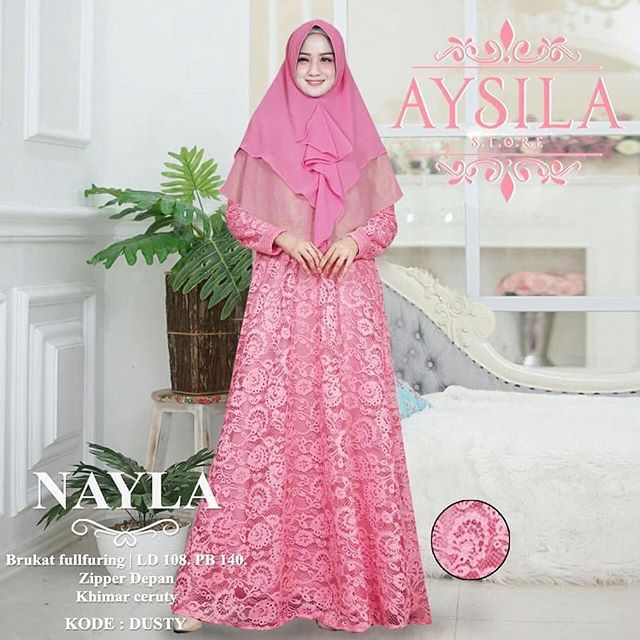 NAYLA SYARI BY AYSILA / SYARI SET MURAH / GAMIS SYARI / GAMIS BRUKAT