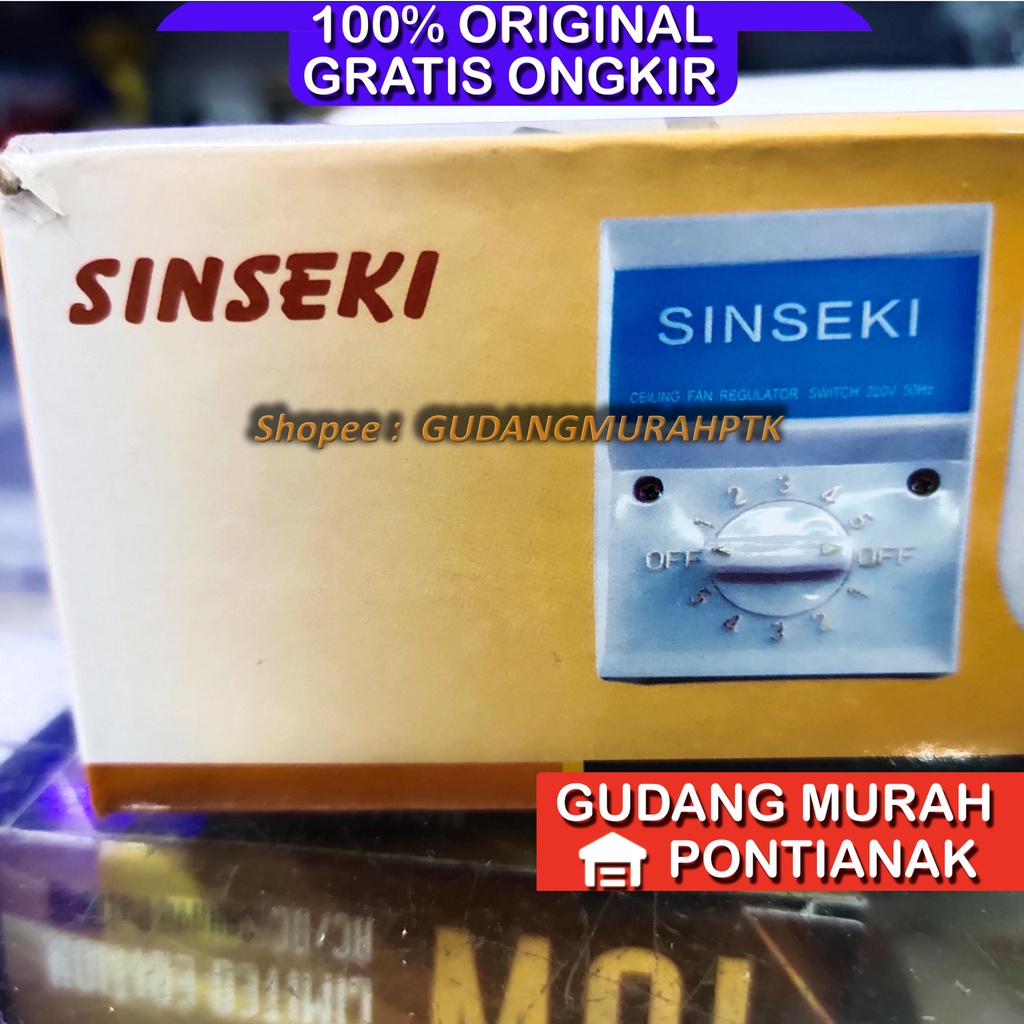 SWITCH CMC SINSEKI SAKLAR CMC PUTAR REGULATOR KIPAS ANGIN CEILING FAN SWITCH BOX