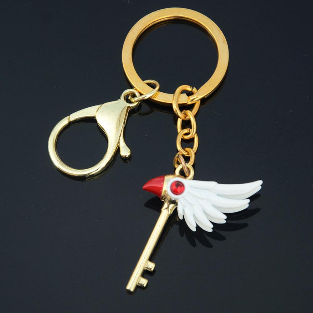 Needway   Tongkat Ajaib Kalung Sayap Manga Gantungan Kunci KINOMOTO SAKURA Anime Card Captor Alat Peraga Cosplay