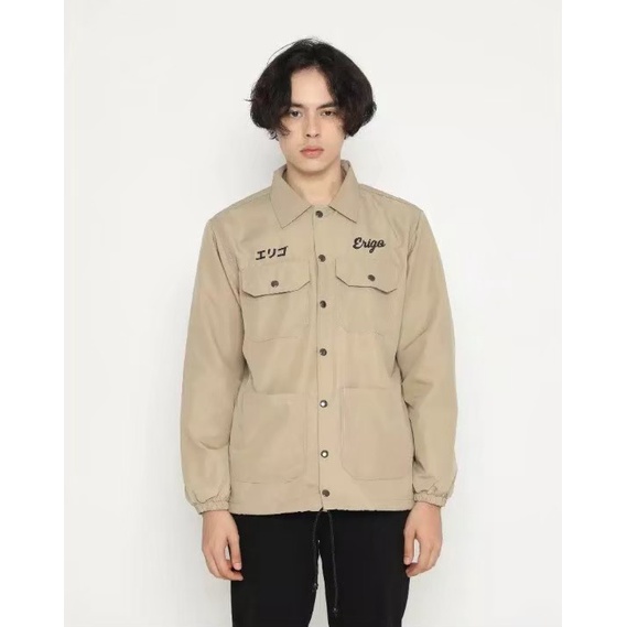 Erigo Coach Jacket Fujinkai cream