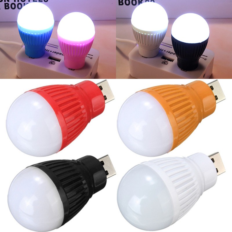 Lampu Emergency Portabel USB Powered Camping Outdoor Light Mobile Power Bohlam LED Mini 5V Bohlam Hemat Energi