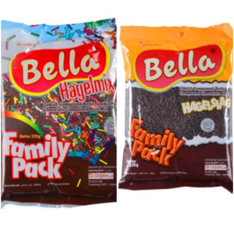 

Bella Chocolate Compound Rice - Meises Meses Cokelat Hagelslag / Hagelmix Warna