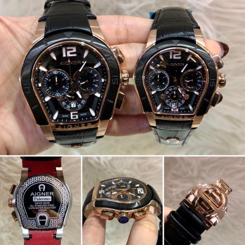 JAM TANGAN AIGNER PALERMO COUPLE TALI KULIT