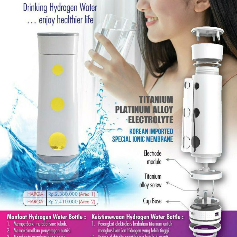 KK Hidrogen water botol kesehatan original kualitas