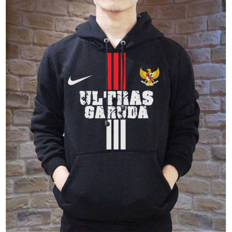 HOODIE SWEATER JAKET ULTRAS GARUDA HITAM