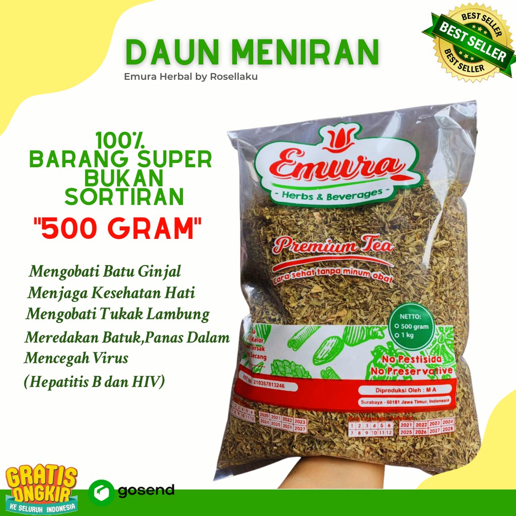 Daun Meniran Kering 500 Gram / Obat Ginjal Herbal/Obat Imun