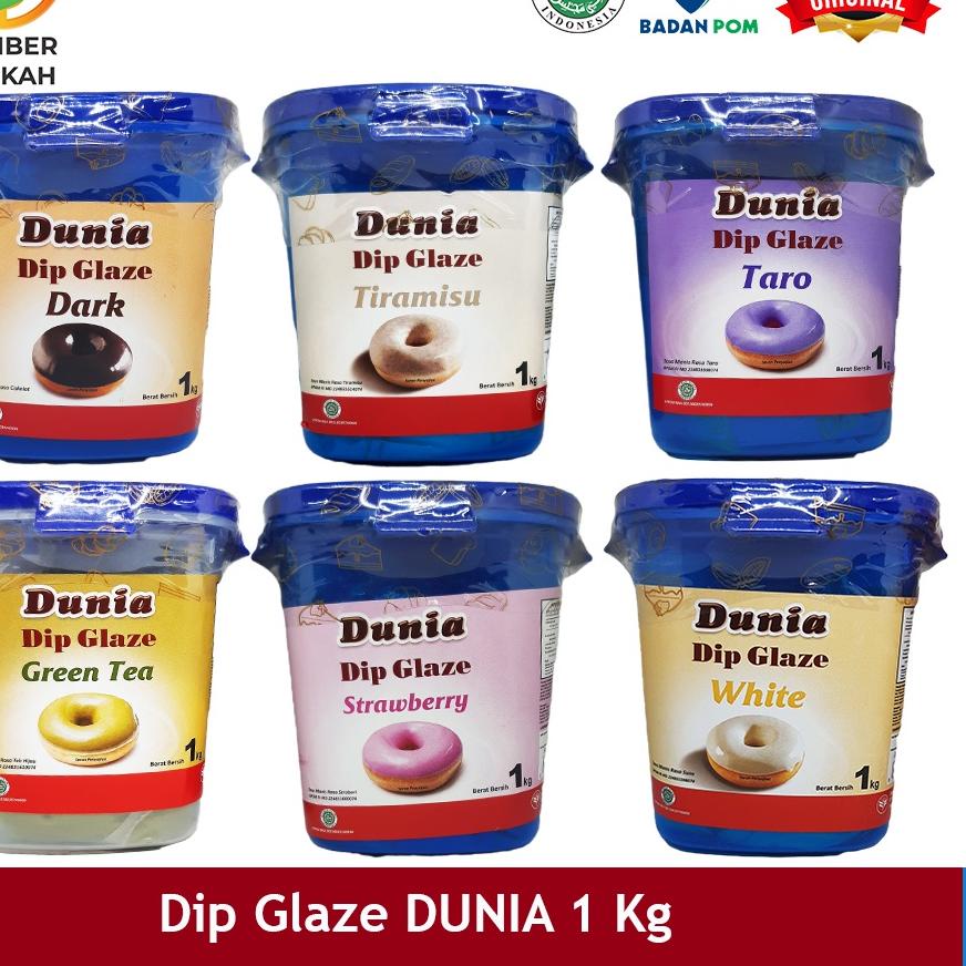

Hot Sale Dunia Dip Glaze 1 kg Celupan Topping Selai Olesan Donat