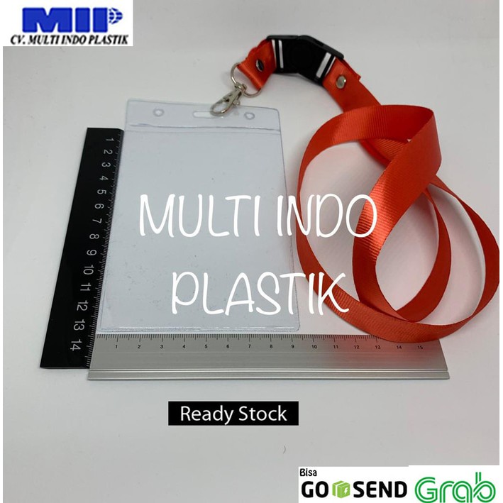 

Lanyard merah/uk 9 x 12.5/ tali gantungan id card/tali nametag murah
