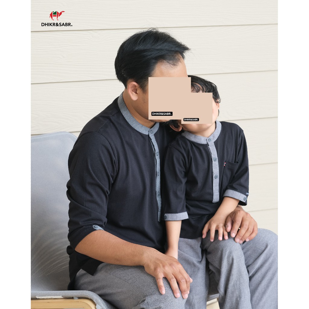 Baju Koka Koko Kaos Anak Couple Dhikr & Sabr Zuhd Series