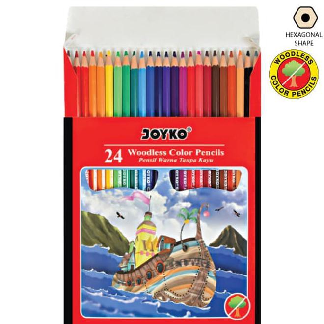 

Color Pencil / Pensil Warna Joyko Cp-104 / 24 Warna Best Seller