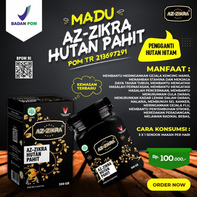 

[COD] Madu AzZikra Hitam Pahit Hutan & Herbal Asli [COD]