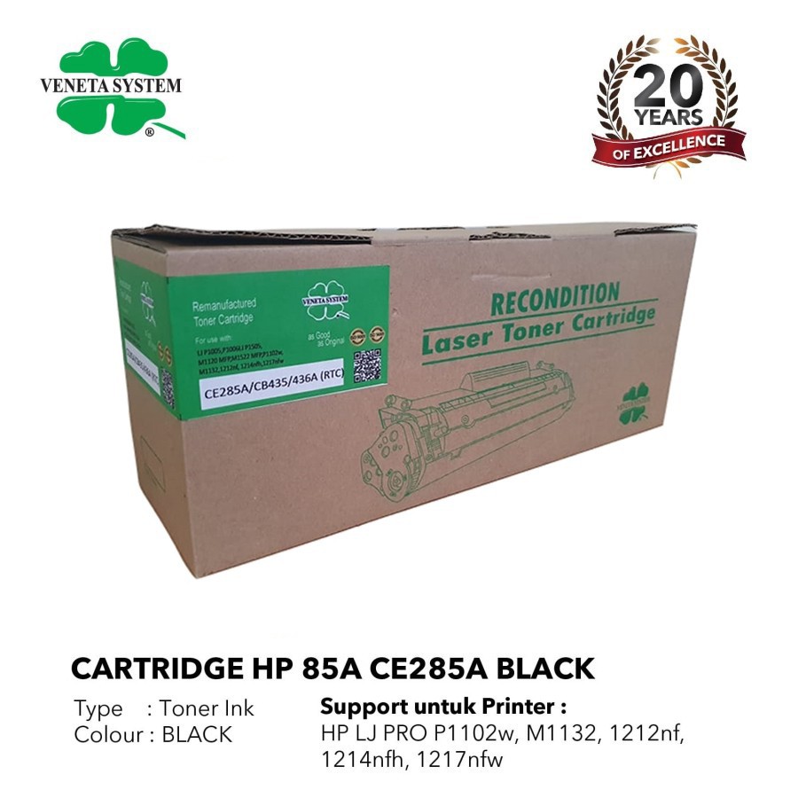 TONER CARTRIDGE 85A / CE285A BLACK - RTC