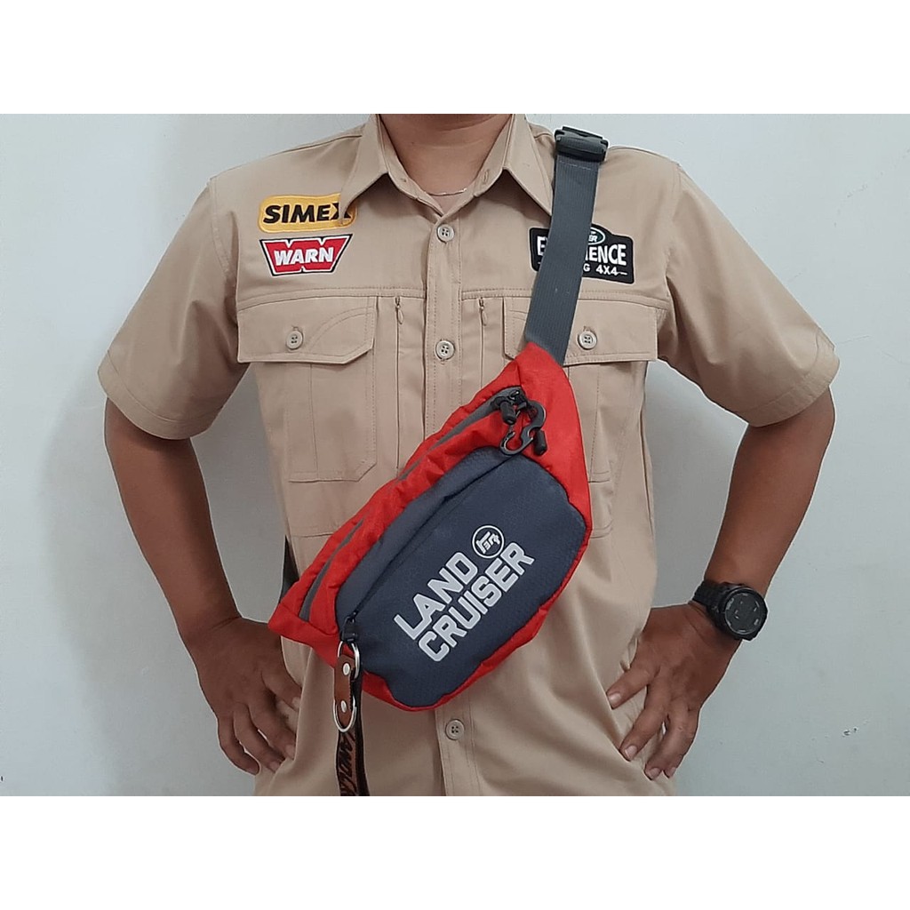 AZetc - Tas Waistbag logo Toyota Land Cruiser Hartop 4X4 Offroad Clothing ART 01