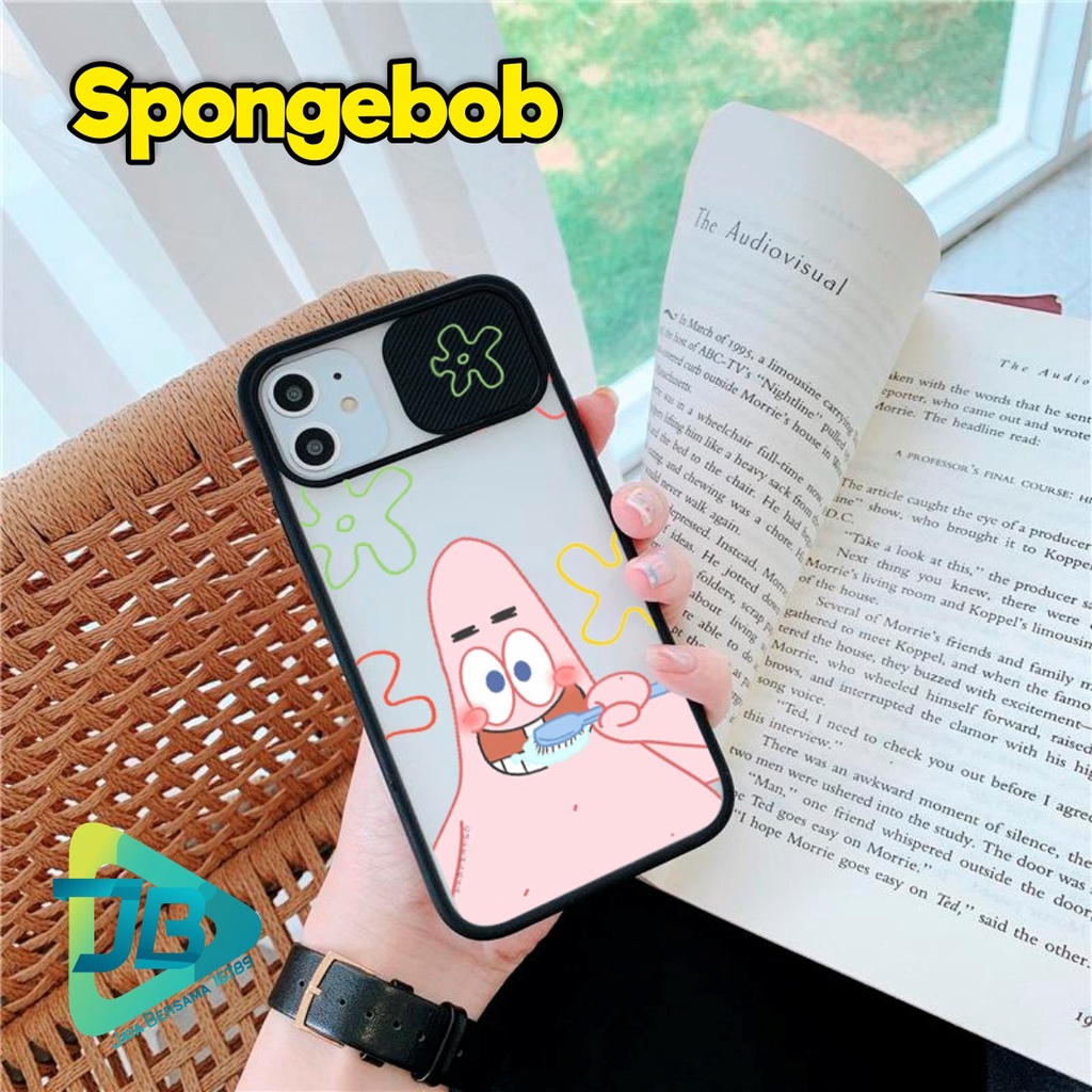 SOFTCASE SLIDE KAMERA SPONGEBOB OPPO VIVO SAMSUNG XIAOMI REALME IPHONE ALL TYPE JB4942