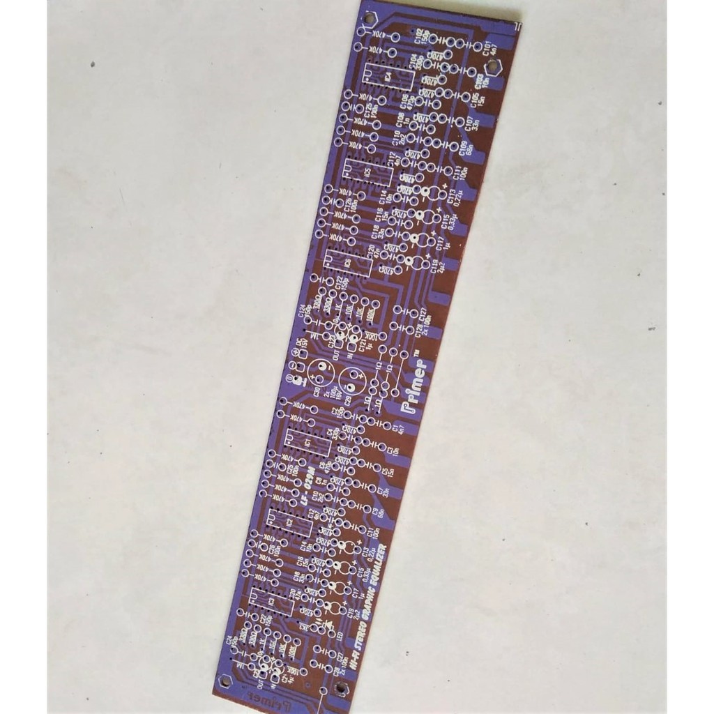 PCB - HI FI STEREO GRAPHIC EQUALIZER . LF 029M