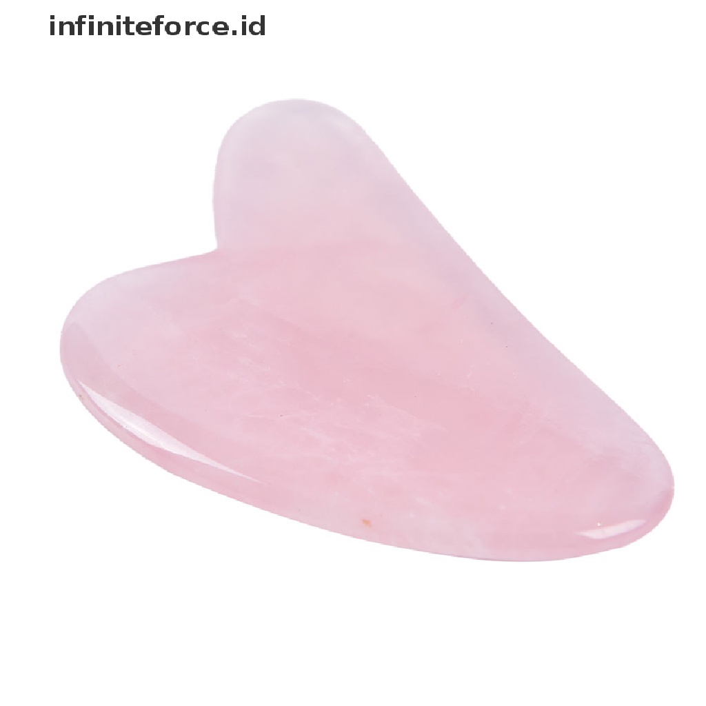 (infiniteforce.id) 1pc Papan Scraper Batu Giok Quartz Guasha Alami Untuk Pijat Relaksasi