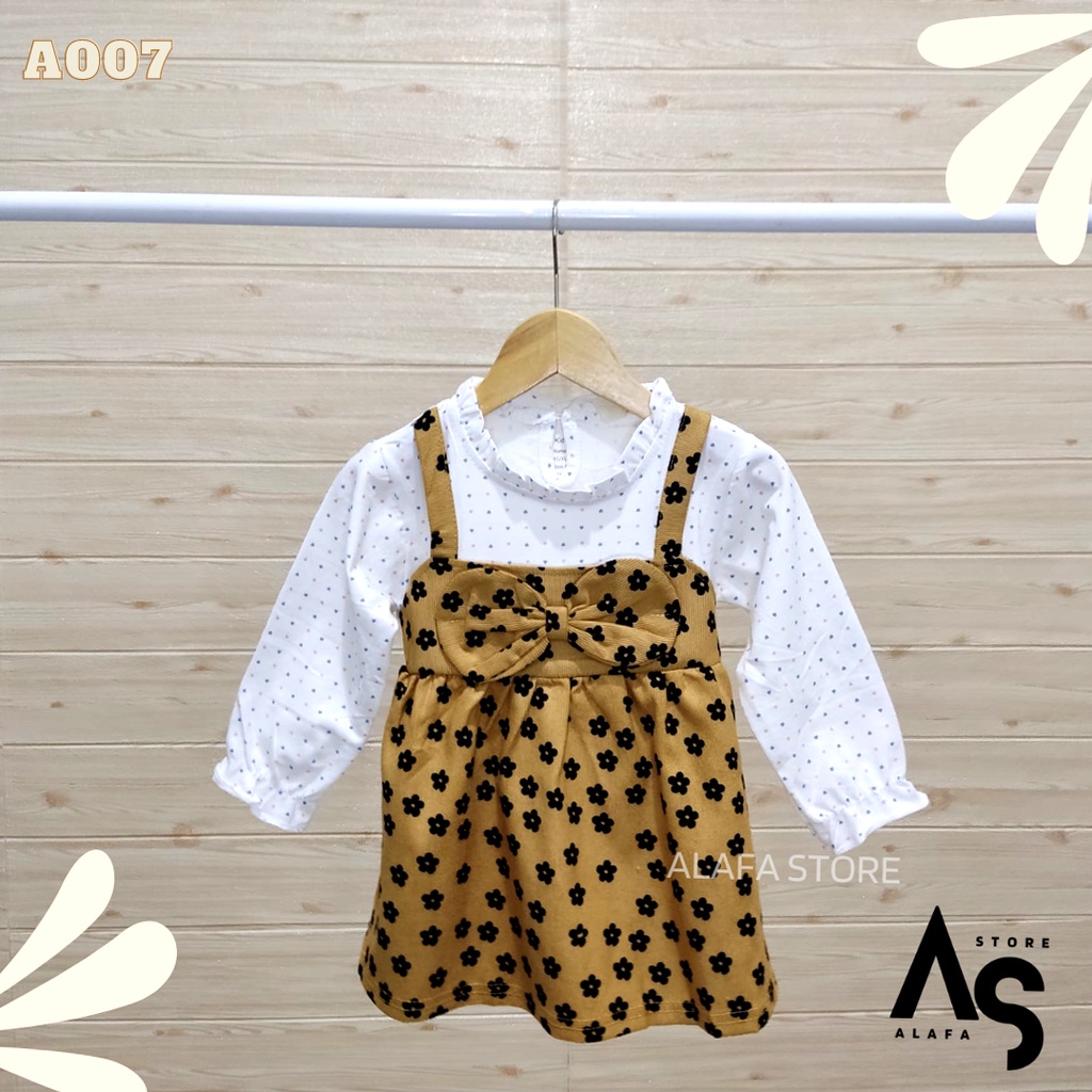 Dress Anak perempuan Import Premium Motif Bunga A007