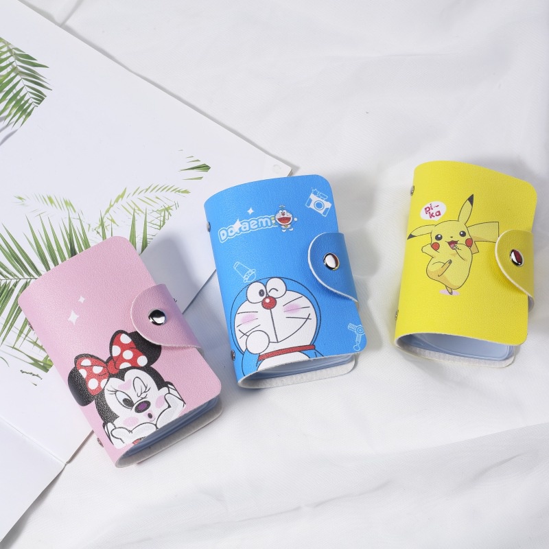 MURMURE.ID |  DOMPET KARTU KULIT SINTETIS MOTIF KARAKTER LUCU / CARD HOLDER KARAKTER IMPORT LUCU