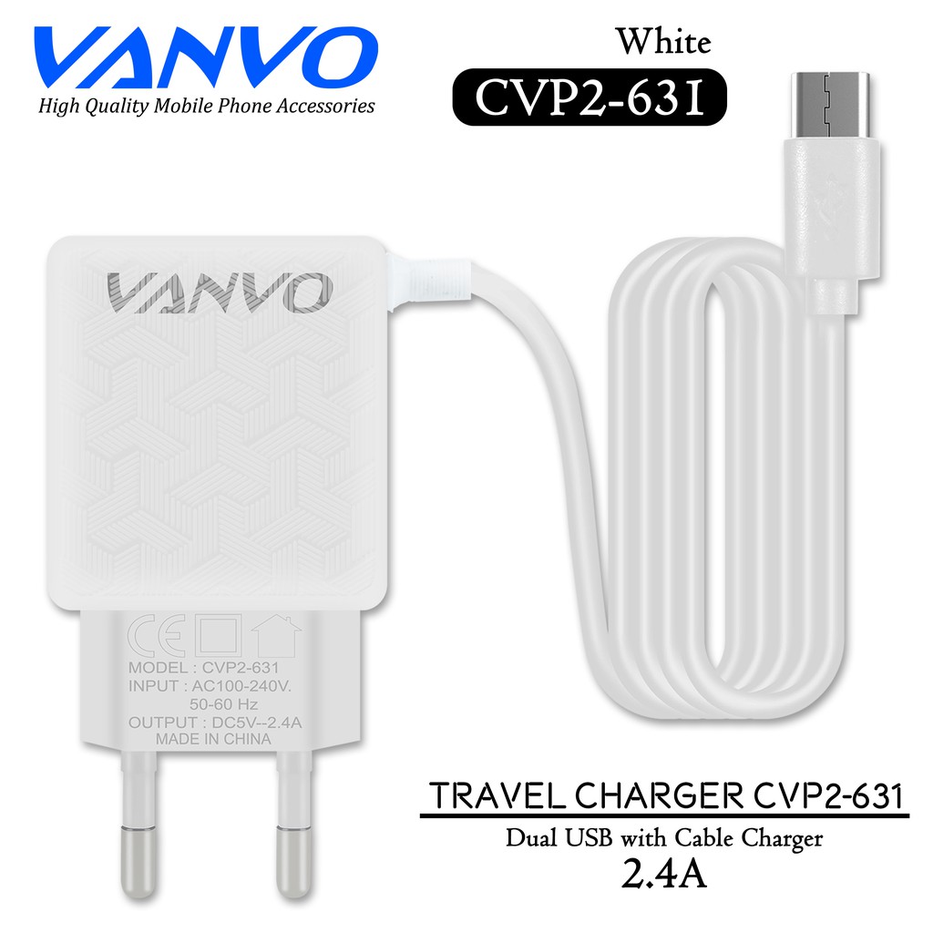 Travel Charger Vanvo CVP2-631