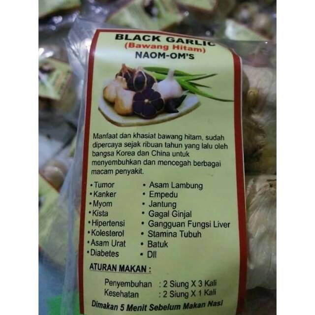 Bawang Hitam Tunggal Black Garlic Bawang Hitam Lanang Shopee Indonesia