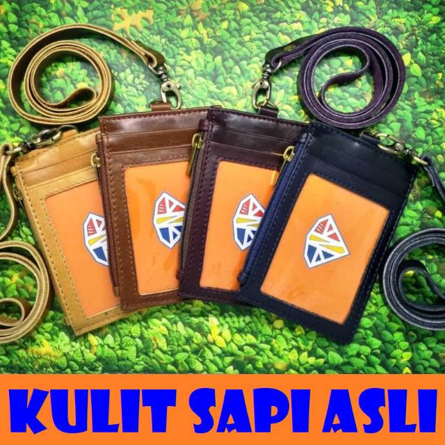 

ID CARD HOLDER/NAME TAG ZIPPER EXCLUSIVE - KULIT SAPI ASLI - ROCKNRICH!!! ORIGINAL