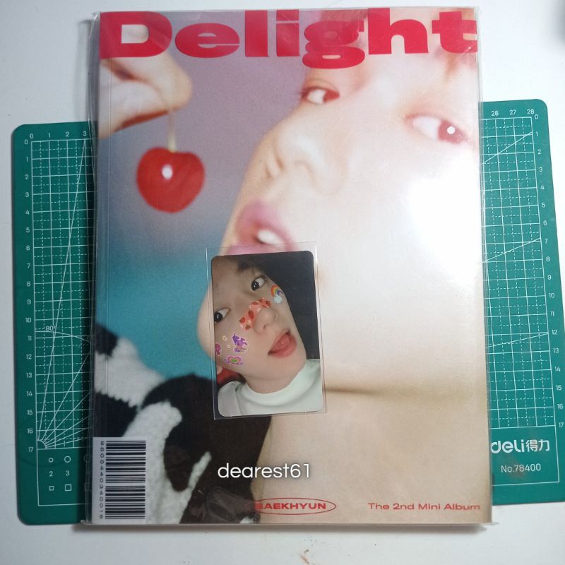 [FULL SET] Album EXO Baekhyun- Delight Candy (Chemistry ver) + PC photocard Baekhyun plester