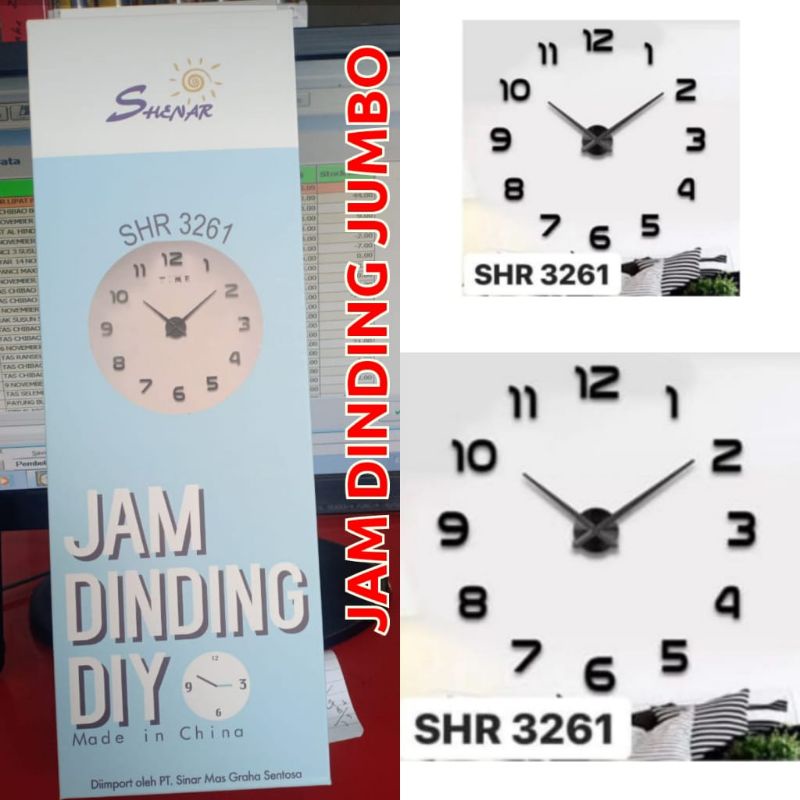 JAM DINDING JUMBO/JAM DINDING RAKSASA/JAM DINDING TEMPEL