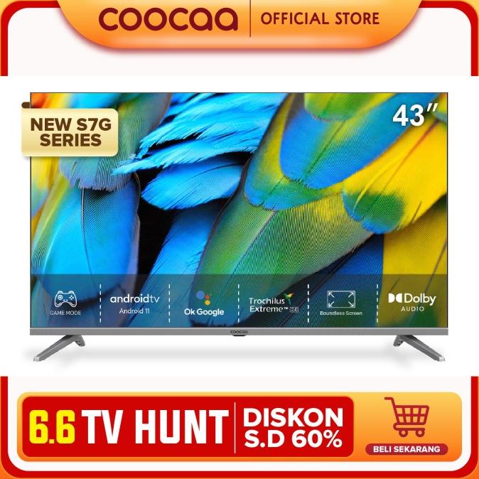 COOCAA TV 43 INCH - ANDROID 11 - Digital TV - 5G WIFI (COOCAA 43S7G)