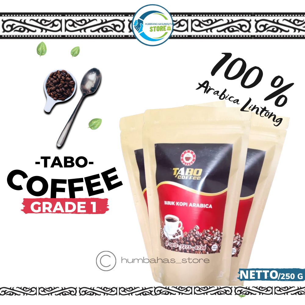 

TABO COFFEE Grade 1 - Sumatera Arabika Lintong - 250 Gr