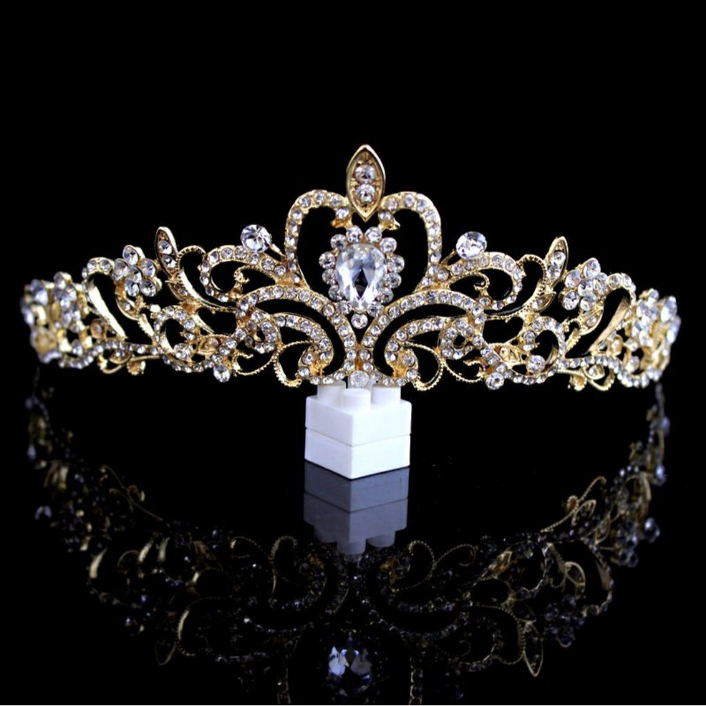 Austria Silver Crown - Hiasan Hijab / Aksesories Rambut / Kepala - Mahkota Elegan