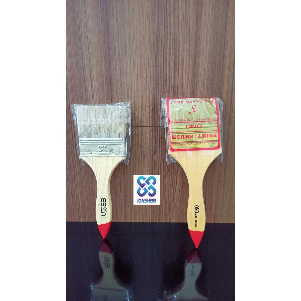 Kuas Cat Kayu ukuran 1/2&quot; 3/4&quot; 1&quot; 1 1.5&quot; 2&quot; 2.5&quot; 3&quot; 4&quot; 5&quot; inc PAINT BRUSH koas