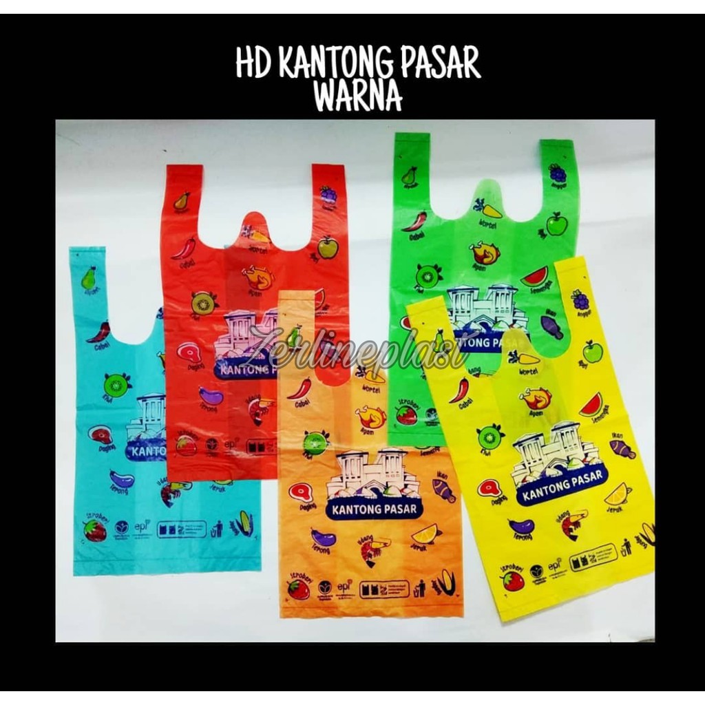 Plastik HD WARNA kantong PASAR