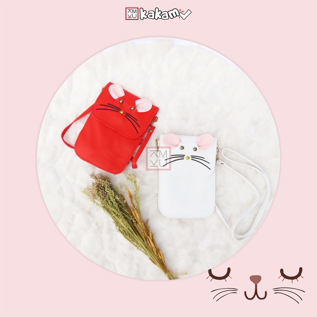 Tas Selempang Minni Handphone Pocket Wanita Karakter Mouse