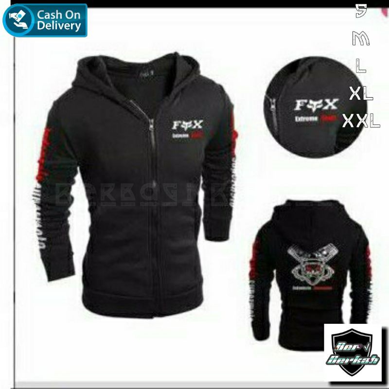 jaket Supermoto Fox | Hoodie Supermoto Fox | Jaket Hoodie Fox