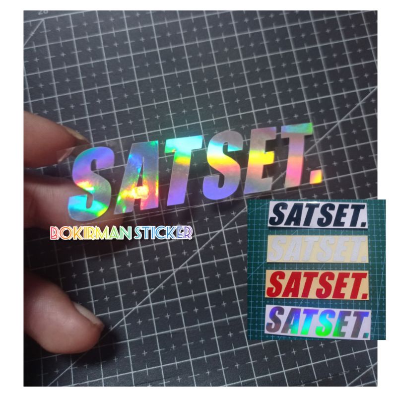 STICKER SATSET CUTTING