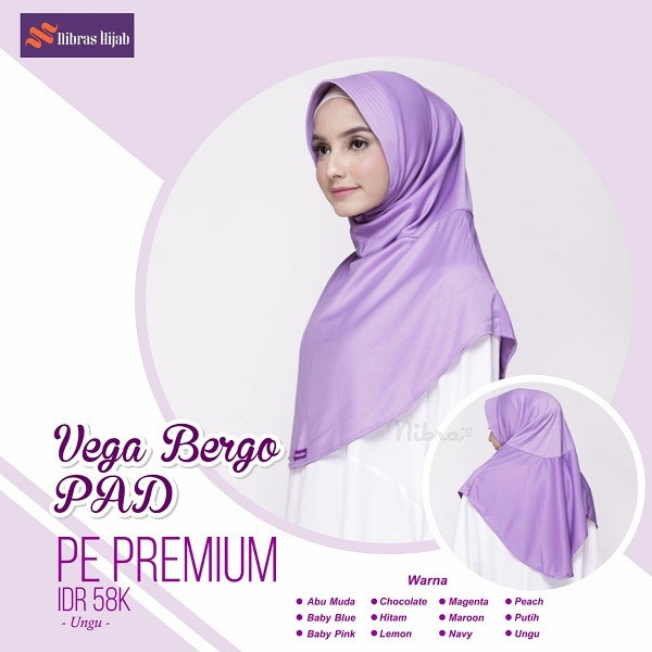 NIBRAS HIJAB VEGA BERGO PAD JILBAB KAOS ANAK PONDOK