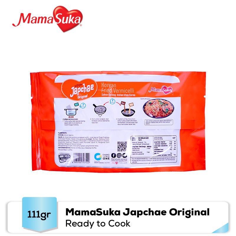 MamaSuka Japchae Original &amp; Spicy 111 gram