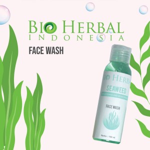 [ORI] Bio Herbal Seaweed Facial Wash Pembersih Muka Membersihkan dan Melembabkan BPOM 100% Original - Tanpa Box