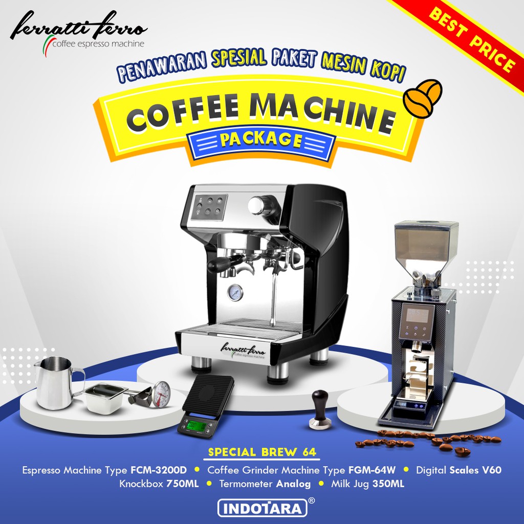 Paket mesin kopi Espresso Special Brew 64 - 65 - 66