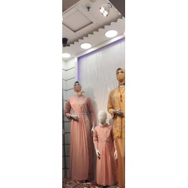 gamis pesta anak tanggung, brokat selendang