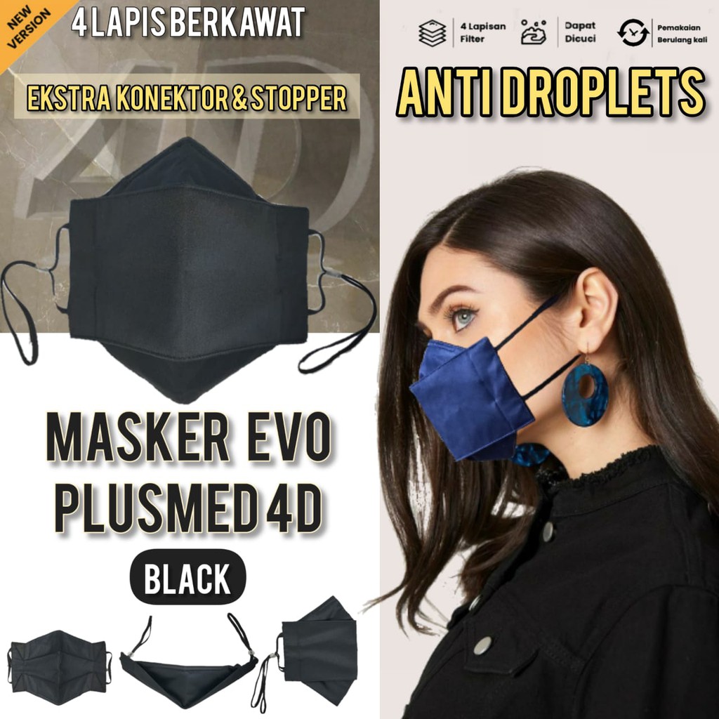 MASKER KAIN EVO PLUSMED 4D 4 PLY 4 LAPIS