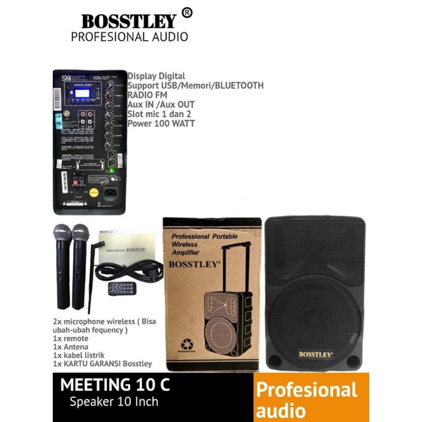 SPEAKER PORTABLE MEETING WIRELESS BOSSTLEY MAX10C