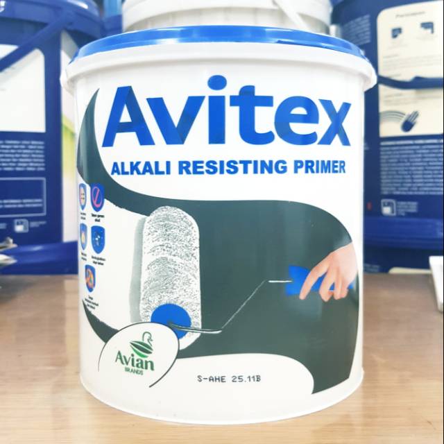  Cat  Dasar Anti  Jamur AVITEX ALKALI Primer 4KG Shopee 