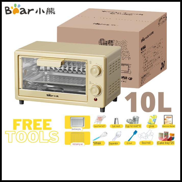 Bear Oven Listrik 10L Pemanggang Roti Daging Baking Electric Microwave
