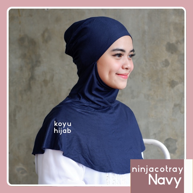 Koyu Hijab Iner Ninja Sleting Cotray Dingin