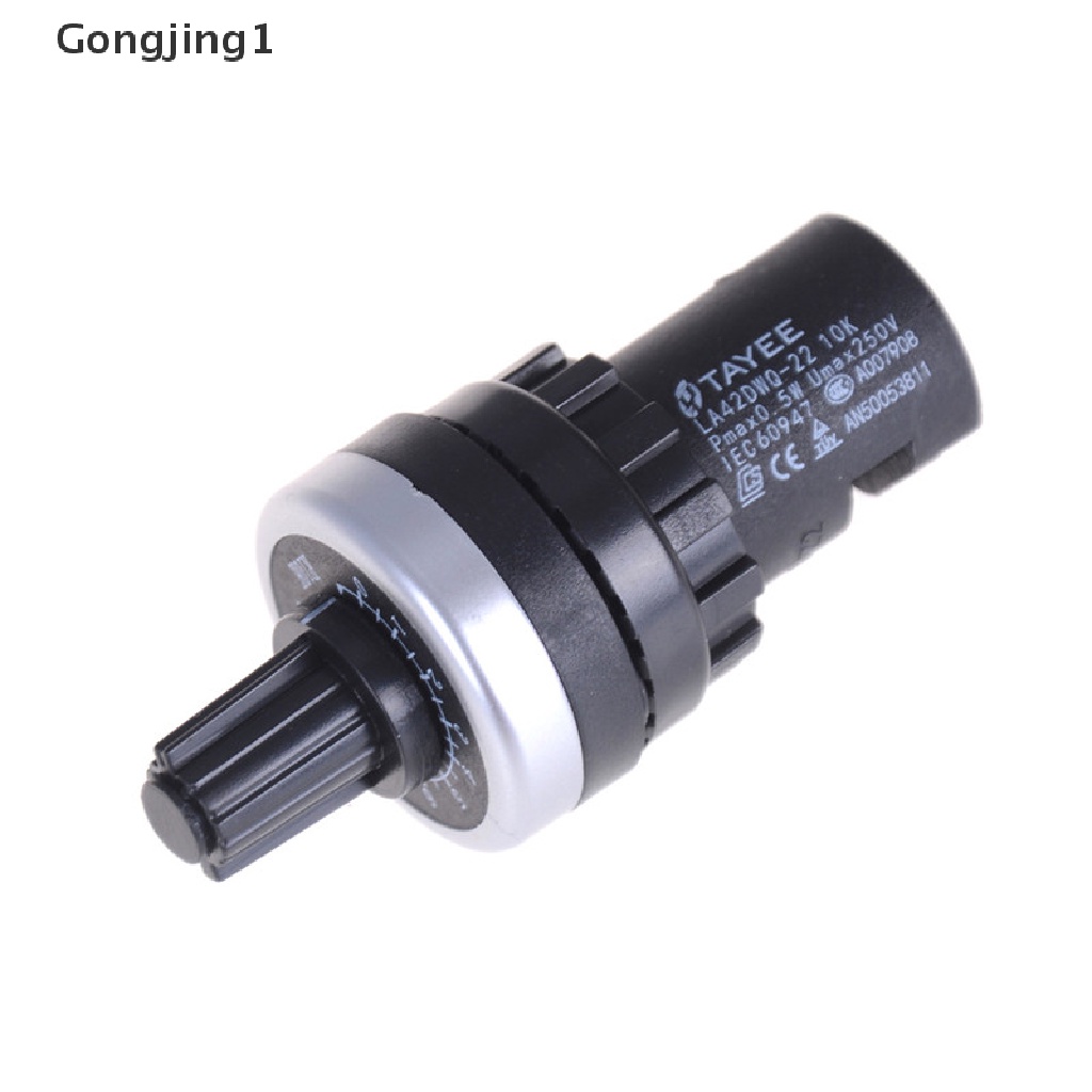 Gongjing1 Inverter Potentiometer 10K LA42DWQ-22 Diameter 22mm Warna Hitam