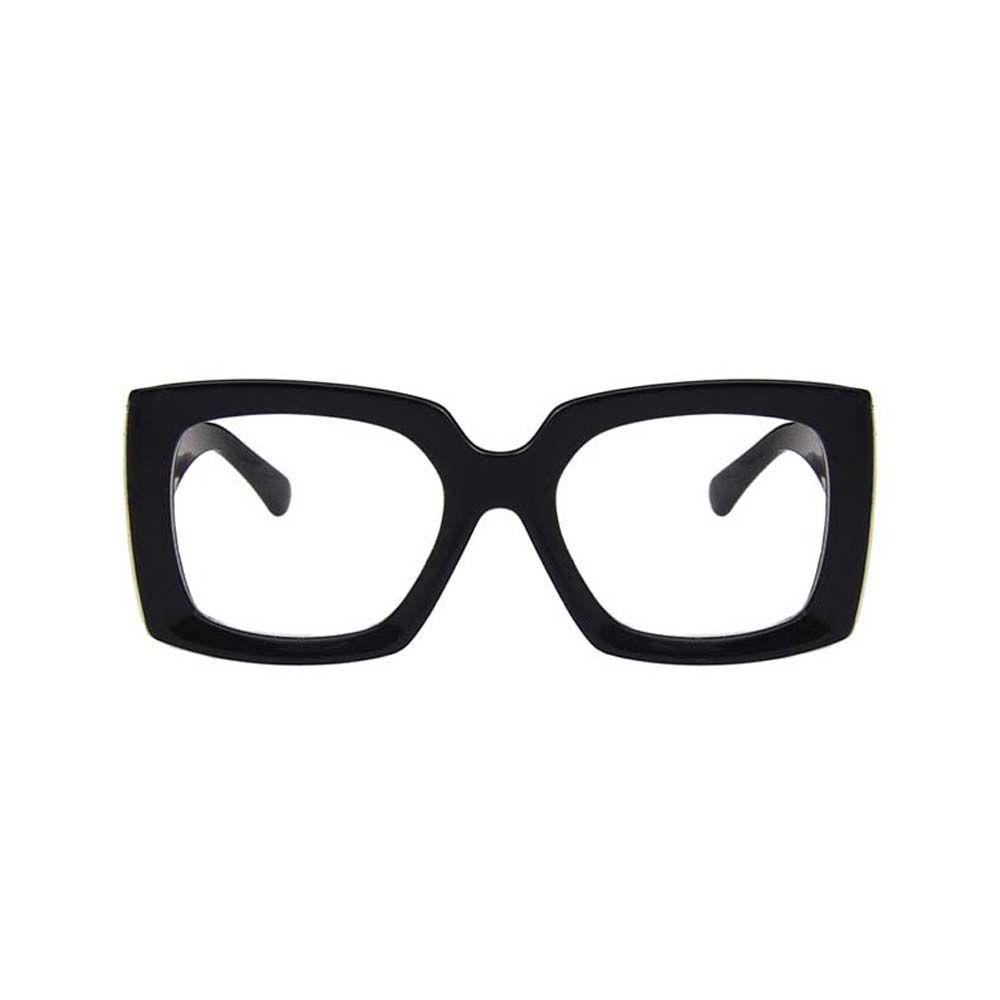 Mxbeauty Kacamata Bingkai Besar Elegan Eropa Dan Amerika Bingkai Besar Oversized Square Frame Black Grey Square Sunglasses